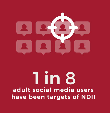 1 in 8 adult social media users have been targets of N.D.I.I.